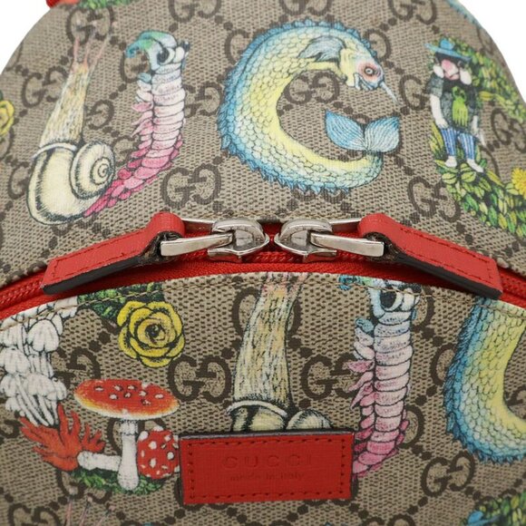 Gucci Childrens GG Supreme Backpack Higuchi Yuko Collaboration Print main image 2